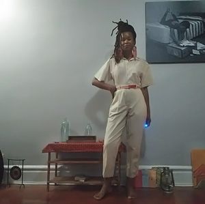 Tan Vintage Jumpsuit